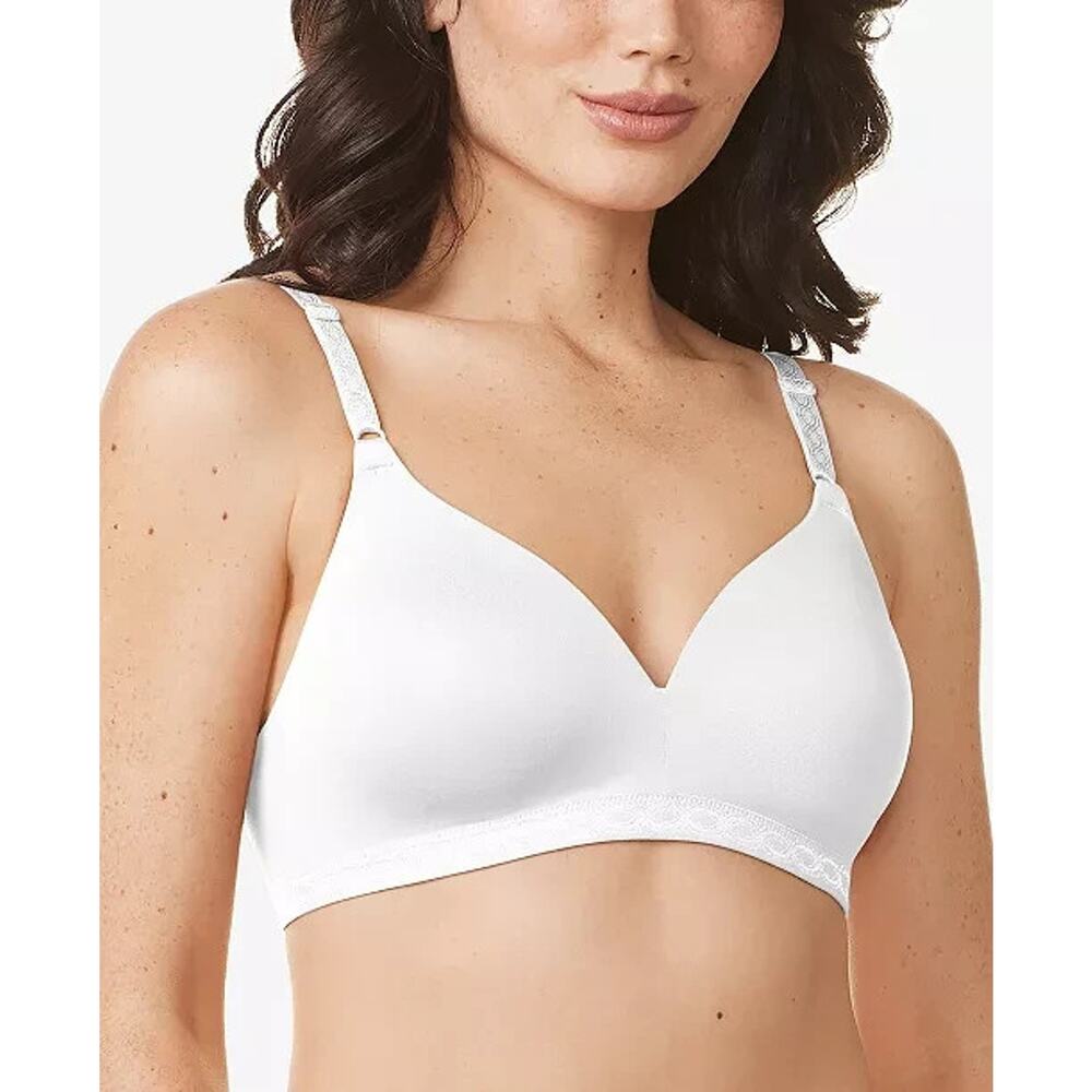 Warner's Women's Cloud 9 Super Soft Wireless Comfort Bra White, Size 36D 1059